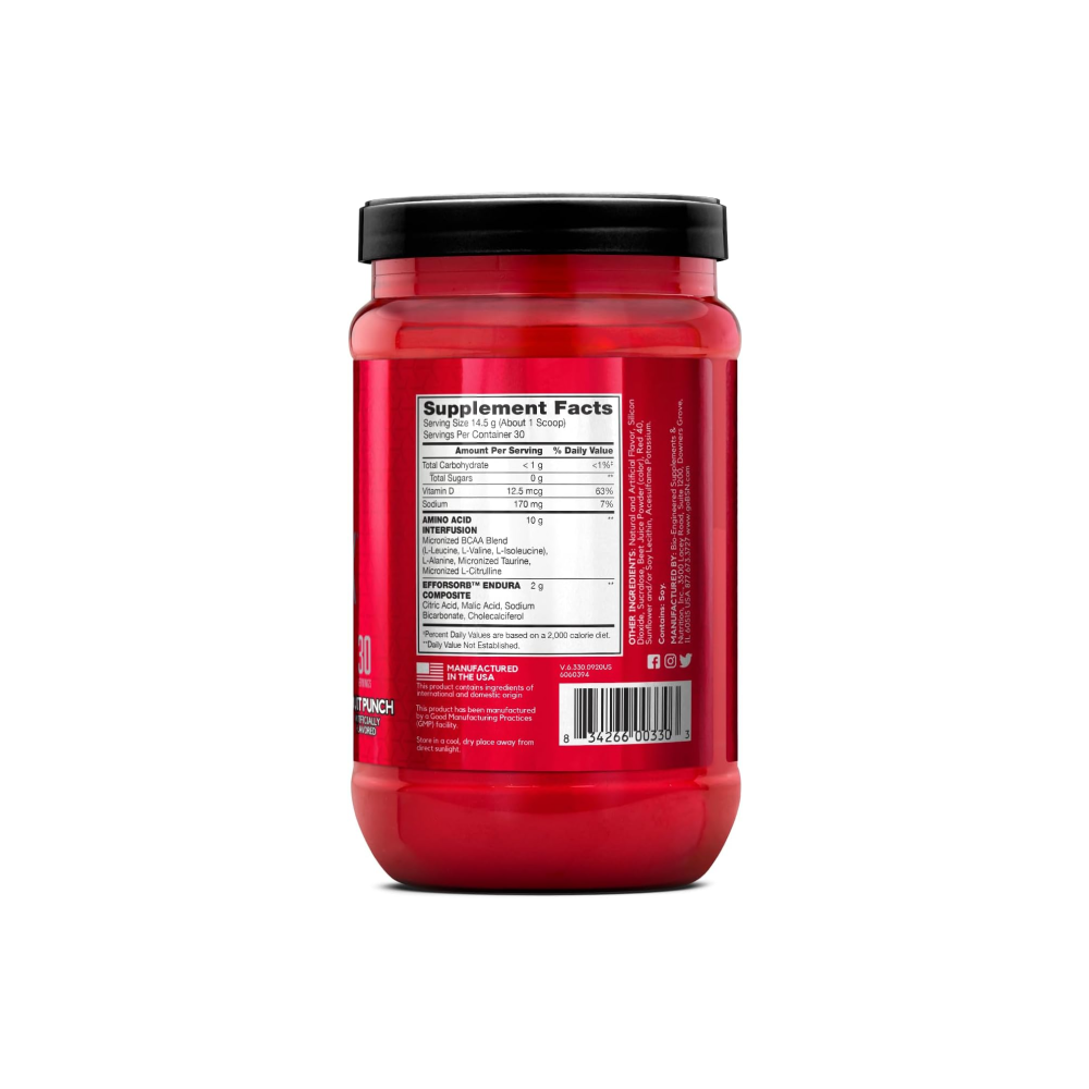 BSN Amino X Nutrition Facts