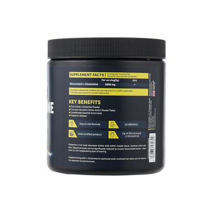 Basix L-Glutamine Nutrition Facts