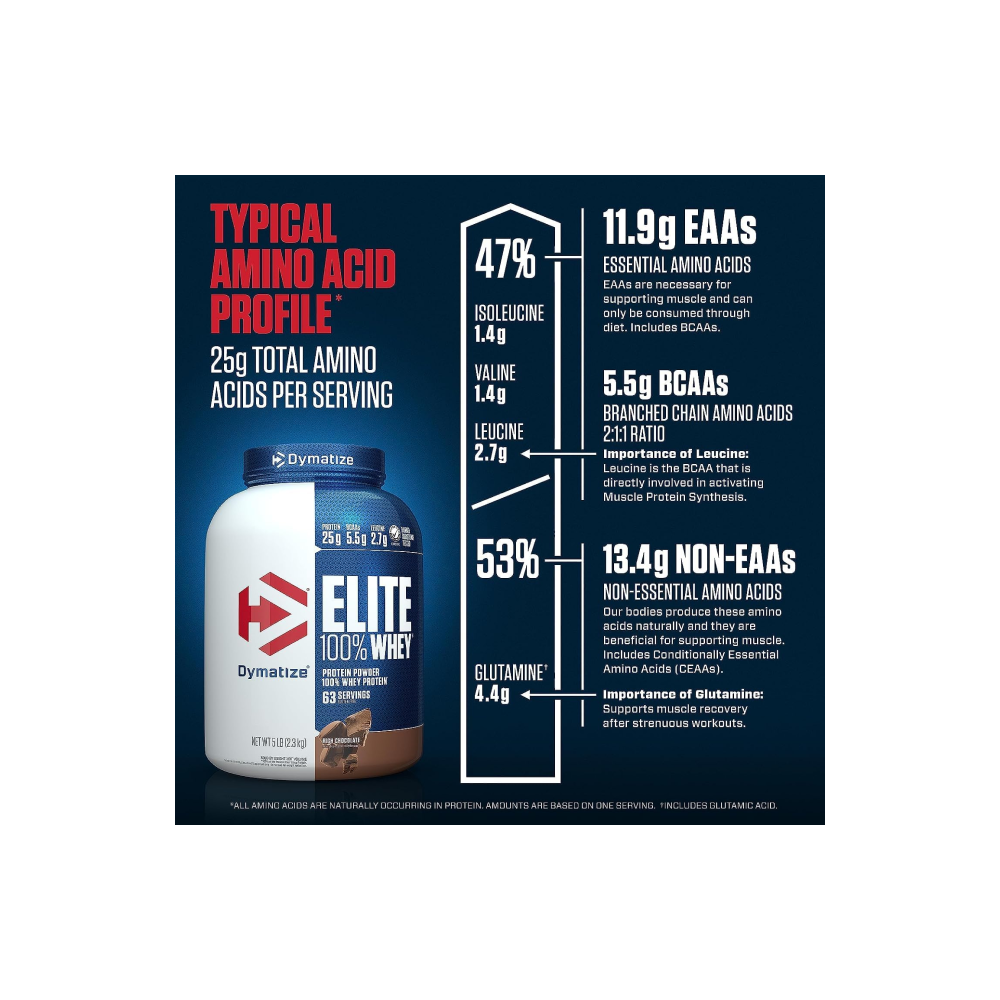 Dymatize Elite Chocolate Amino Profile