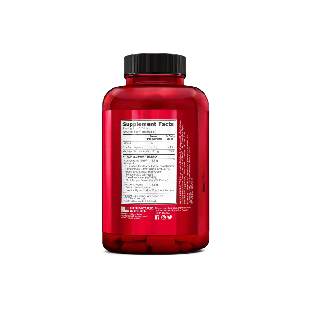 BSN Nitrix 2.0 Advanced Strength (90 Tablets) - Druvn