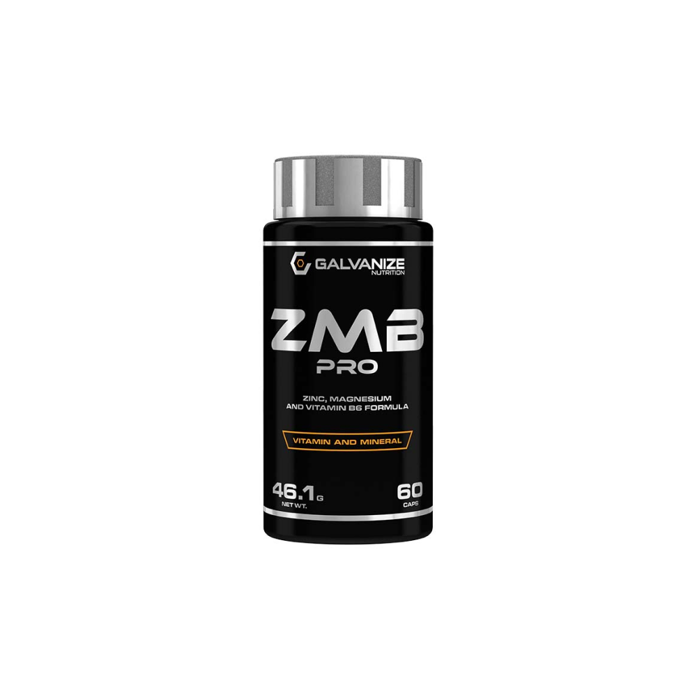 Galvanize ZMB PRO - ZINC, MAGNESIUM AND VITAMIN B6 FORMULA (60 Caps) - Druvn