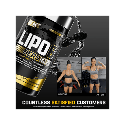 Nutrex Lipo 6 Black Hers Ultra Concentrate, Powerful Weight Loss Support Formula - Druvn