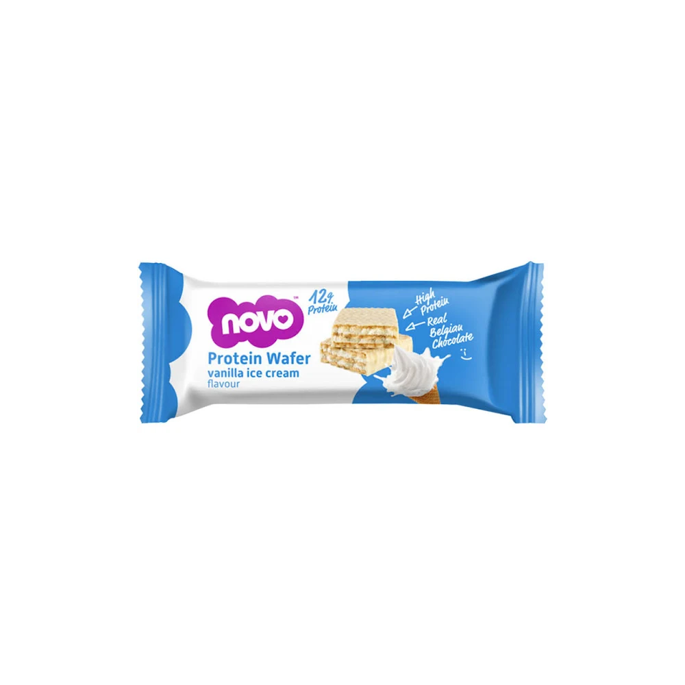 High protein wafer snack