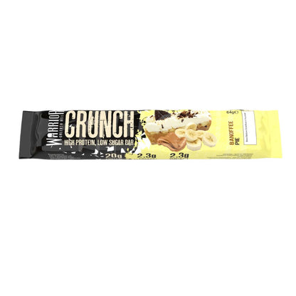 Warrior Crunch Protein Bar, Banoffee Pie, 1 Bar, High Protein, Low Sugar - Druvn